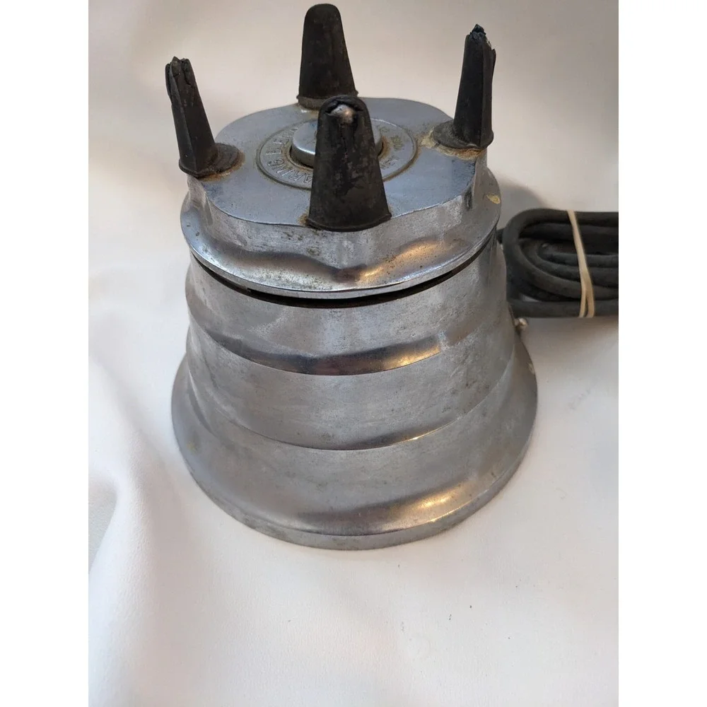 1930 Waring Blender Model SS Art Deco Chrome Beehive Blender Jar Lid NYC Working